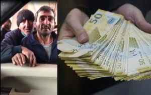 Bakının bu hissəsində iş adamı insanlara pul paylayır -VİDEO
