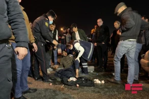 Sumqayıt yolunda dəhşətli qəza: Yolun ortasında belə qaldılar (18+FOTOLAR)