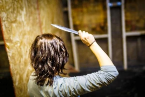 İçki məclisində dava düşdü — Qadın kişini bıçaqladı