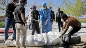 İrandan şok görüntü: Koronavirusdan  bu qədər  adam  ölüb? +VİDEO