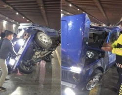 Bakıda gecə saatlarında tuneldə qorxulu anlar +VİDEO