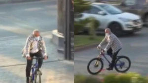 Xalq artisti verilişə velosipedlə gəldi - VİDEO