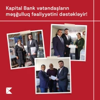 Kapital Bank оказал поддержку еще 9 гражданам в рамках программы самозанятости