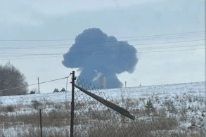Камера сняла последние секунды полета рухнувшего под Белгородом Ил-76