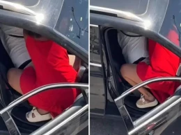 Maşında nişanlısına dəhşət yaşatdı - Anbaan kameraya düşdü - VİDEO 