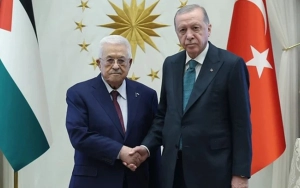 Ərdoğan Mahmud Abbasla görüşdü - Fotolar 