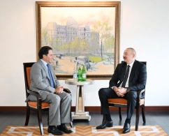 İlham Əliyev Nyu-Yorkda Maykl Aruqeti ilə görüşüb - FOTO