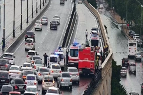 Faciəli şəkildə öldüyü qəzanın ANBAAN VİDEOSU