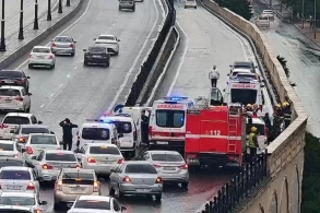 Babək prospektində faciə : Ölən var