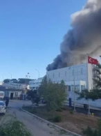 Türkiyədə fabrik yanır&nbsp;