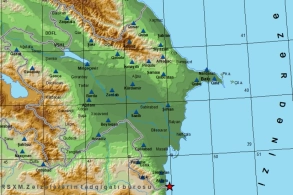 Xəzər dənizində zəlzələ baş verib 