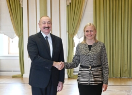 İlham Əliyev ATƏT-in fəaliyyətdə olan sədrini qəbul edib