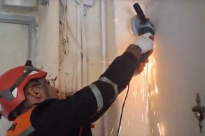 Bakıda evdə dəhşətli anlar: FHN köməyə çatdı (VİDEO)