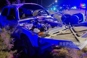 Ağır qəzadan sonra avtomobillər bu hala düşdü&nbsp;