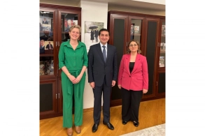 Hikmət Hacıyev Niderland səfiri ilə görüşüb