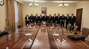 Türkiyədən gələn nümayəndə heyəti Hikmət Hacıyevlə görüşüb&nbsp;
