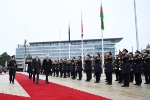 Bratislavada İlham Əliyevin rəsmi qarşılanma mərasimi olub&nbsp;
