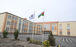 Ucarda Heydər Əliyev Fondunun təşəbbüsü ilə inşa olunan məktəb istifadəyə verildi - Fotolar