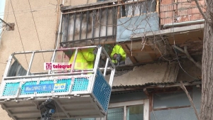 Bakıda binanın eyvanı UÇDU 