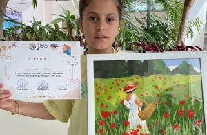 11 yaşlı rəssamla MÜSAHİBƏ: "Ən böyük arzum tanınmış rəssam olmaqdır"  -FOTOLAR