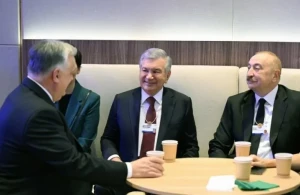 İlham Əliyev Mirziyoyev və Orbanla GÖRÜŞDÜ 