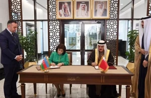 Sahibə Qafarova Bəhreyndə Anlaşma Memorandumu imzaladı