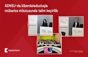 Kapital Bank ADNSU-da kiberdələduzluqla mübarizə mövzusunda təlim keçirib&nbsp;