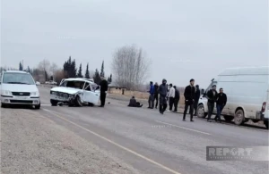 Salyanda avtomobillər toqquşub, xəsarət alanlar var 