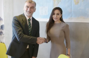 Leyla Əliyeva və Qretel Agilar İsveçrədə əməkdaşlıq imkanlarını müzakirə ediblər&nbsp;