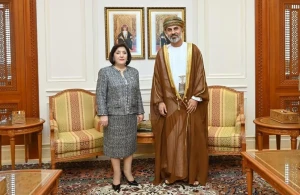 Sahibə Qafarova Oman Şura Məclisinin sədri ilə görüşdü