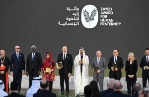 Prezident İlham Əliyevə mükafat təqdim olunub - VİDEO