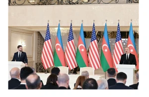 Azərbaycan Prezidenti və ABŞ-ın Vitse-prezidenti mətbuata bəyanatlarla çıxış ediblər - VİDEO