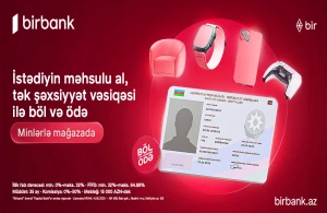Birbank-ın “Böl-ödə” krediti ilə alış-veriş imkanlarınızı genişləndirin&nbsp;