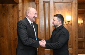 Prezident Zelenski ilə görüşdü - Fotolar 