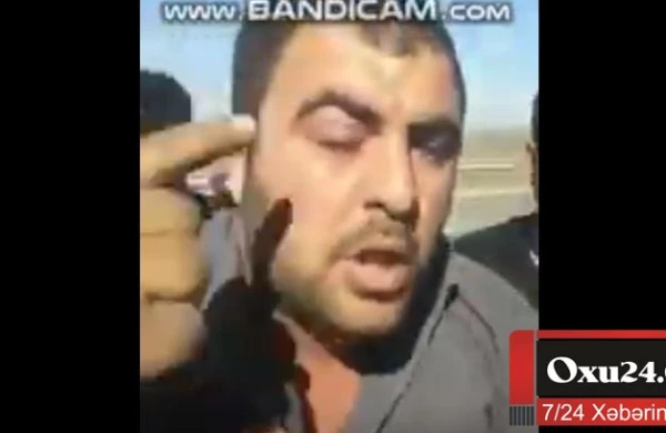 Yol polisi ilə sürücü arasında əlbəyaxa dava: "Mənim paqonumu cıranın arvadını..."