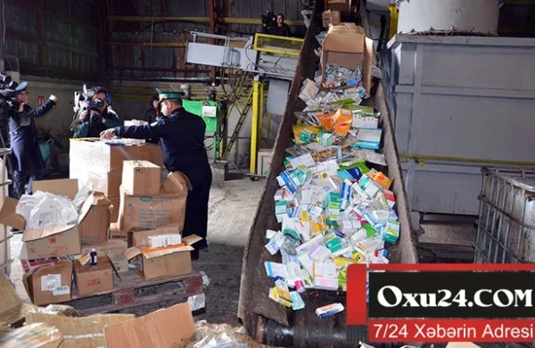 Külli miqdarda dərman məhv edilib