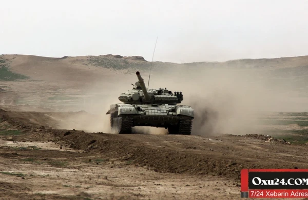 Müdafiə Nazirliyi tankların yeni görüntüsünü yaydı  FOTOLAR