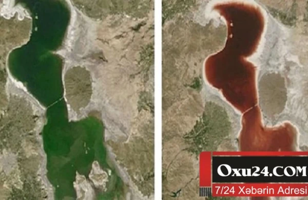 Urmiya gölünün son vəziyyəti - Foto