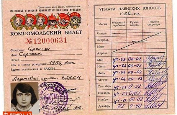 Sarkisyanın sənəd saxtakarlığı - Onun atası kimdir? (FOTOLAR)