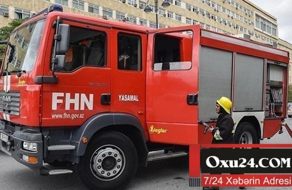 Ağcabədidə yanğın