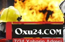 Bakıda ikimərtəbəli 8 otaqlı ev yanıb