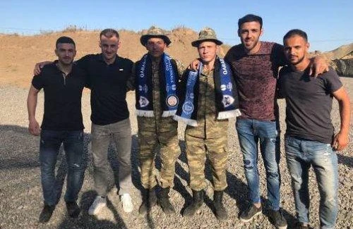 "Qarabağ"ın futbolçuları əsgərlərlə futbol oynadı - Video