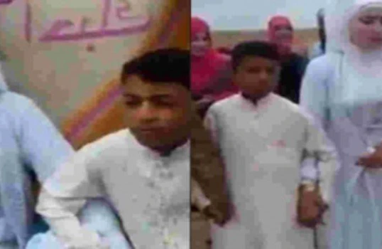 20 yaşlı qızı 10 yaşlı oğlana ərə verdilər – Fotolar