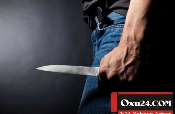 50 manat üstündə xalası oğlunu bıçaqladı