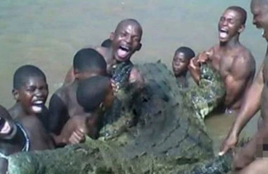 Timsahı zorlamaq istəyən üç qardaşın acı sonu