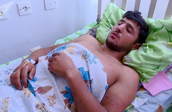 Tovuzda mina partlayışı -Yaralılar var+FOTO