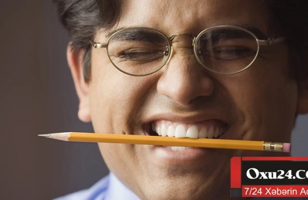 Tez-tez başı ağrıyanlara asan metod - Bir karandaş dişlə