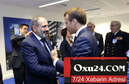 Makron Paşinyanla Qarabağ münaqişəsini müzakirə etdi