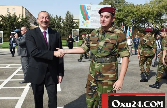 İlham Əliyevin oğlu əsgər getdi – FOTO