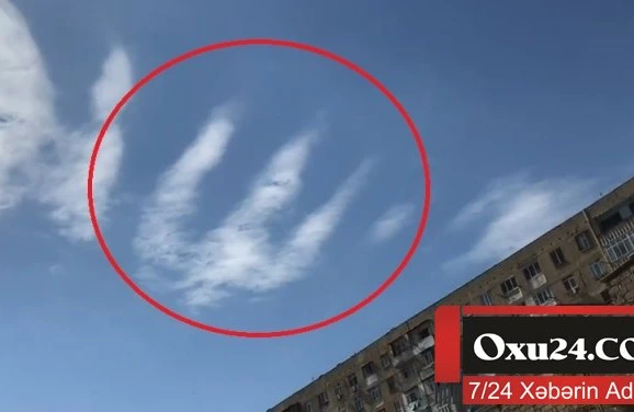 Aşura günü Bakı səmasında hər kəsi təəccübləndirən görüntü
